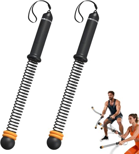 KINDLUME 2 Pezzi Battle Rope, Corde da Allenamento, Corde Fitness, Resistenza Regolabile Attrezzo Palestra, Allenamento a Casa, per Home Gym, Cardio, HIIT, Forza e Muscolazione