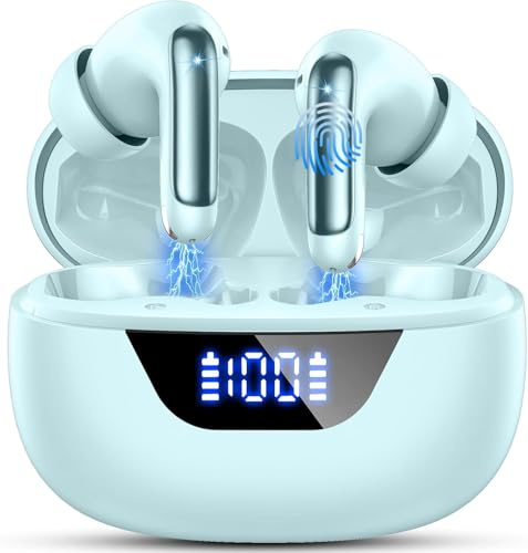 Motost Écouteurs Intra-Auriculaires Bluetooth 5.3 2025 sans Fil Bluetooth avec Basses Profondes avec 4 Micro ENC, réduction du Bruit, écouteurs Intra-Auriculaires