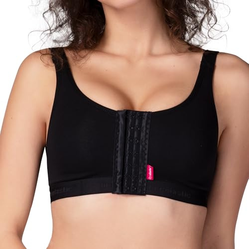 LIPOELASTIC PI Active – Brassière de Compression Post-Opératoire & Soutien-Gorge de Contention Femme (FR/ES, Alpha/Lettres, 3TG, Taille Normale, Taille Normale, Noir)