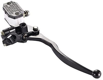 GOOFIT 22mm Palanca del Cilindro Maestro del Freno Delantero Derecho Negro Reemplazar para GS125 GN125 GN250 GS250