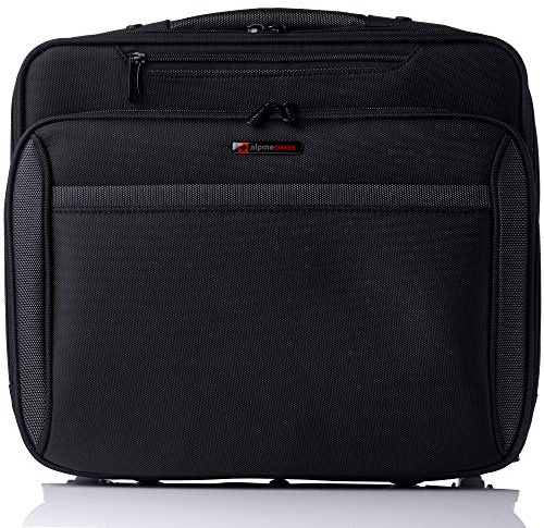 Alpine Swiss Rolling Laptop Briefcase Wheeled Overnight Carry on Bag Up to 15.6 Inches Notebook - Carries Legal Size Files