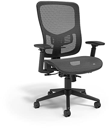 STAPLES Kroy Ergonomic Task Chair, Mesh, Ergonomic, Lumbar Support, Adjustable Height, Black