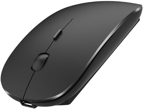 PEIBO Bluetooth Wireless Mouse for Laptop mac MacBook ipad MacBook air MacBook pro pc Desktop Computer Windows Chromebook Notebook (Black)