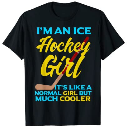 Ice Hockey Girl - Hockey Mädchen auf Eis Geschenk T-Shirt