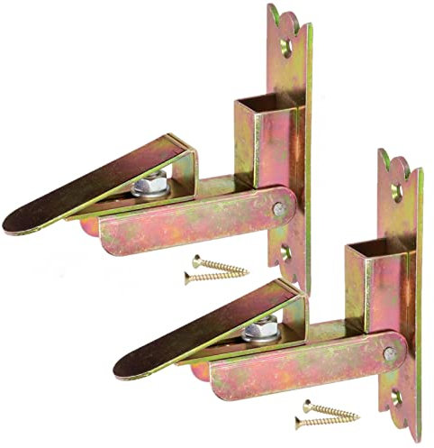 KOTARBAU® 2er Set Fensterladenhalter Verzinkt Gelb Funktionale Lösung für Verschiedene Situationen Selbstschließend Klappladenhalter Tür-Feststeller