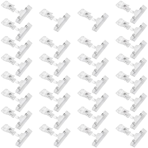MUKLEI 30 clip di segno girevole in plastica, supporto per etichette con clip per display per segni, clip sul supporto per segno di plastica per il mercato, Centro commerciale