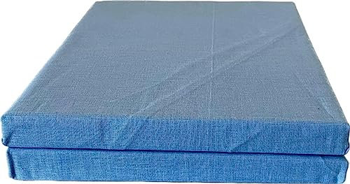 Bach's Betten Welt Set Angebot 2 Haustuch Betttuch oder als leichte Sommerdecke 150x250 cm Oeko-tex (Hellblau)