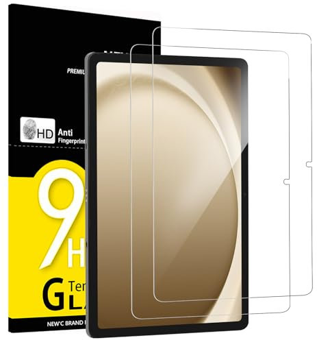 NEW'C 2 Stück, Schutzfolie für Samsung Galaxy Tab A9+/ A9 Plus 11 Zoll, Frei von Kratzern, 9H Härte, HD Displayschutzfolie, 0.33mm Ultra-klar, Ultrabeständig