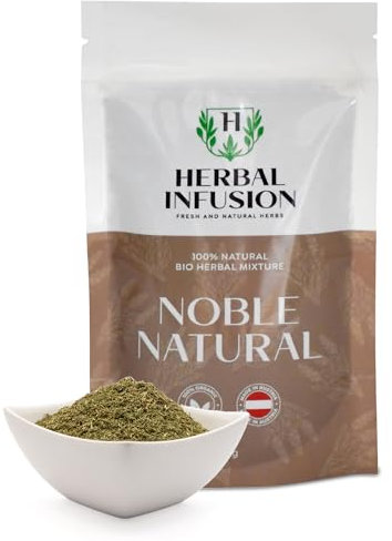 Herbal Infusion Noble Natural mélange d'herbes douces - mélange d'herbes de camomille, de molène et de feuilles de framboisier - herbes apaisantes
