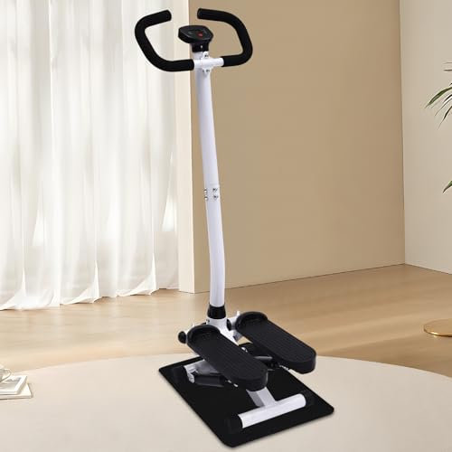 Stepper Swing, Stepper für zuhause, Stepper hoch nach unten, Low-Impact Übung Stepper für Ganzkörpertraining, Stepper mit Trainingsbändern, Verstellbarer Widerstand