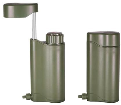 Pocket Water Filter - 6-Grade Hand Pump Camping Water Filter Survival | 4500l Hand Pump Water Purifier With Compass | Portable Hand Pump Water Filter | Lightweight0.01μm Water Purifier For Family