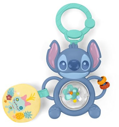 Bright Starts Disney Baby Stitch Jouet Bébé Tummy Tumble – Jouet à Billes Tournantes, Unisexe, Pour Voyage ou Poussette, Nouveau-nés et +