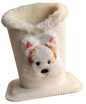 Sharplace Support à lunettes doublé en peluche, étui à lunettes multifonctionnel, moderne, anti-rayures, protecteur, mignon, pour la maison, le bureau, Casque pour Chien