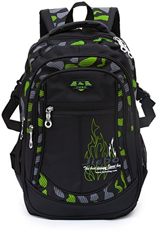 A AM SeaBlue Sacs à dos scolaires pour enfants Grands sacs à dos scolaires pour enfants, vert, 18,9 * 8,7 * 12,6 Pulgadas, Rucksack