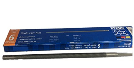 6er Pack Pferd Kettensägefeile Rundfeile 4,5 mm für Pferd C-SX Kettenschärfgerät