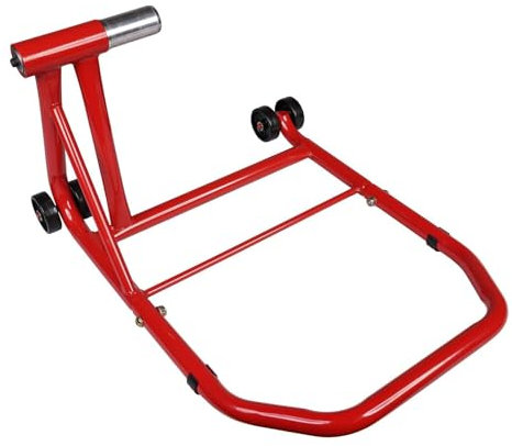 BikeTek Rear Paddock Stand Compatible With Ducati 1199 1299 Panigale 1200 1260 Multistrada S/X Diavel Single Sided Red Rear Paddock Stand 40mm Axle Pin