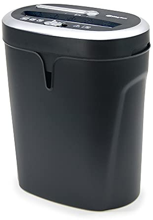 WAYTEX 77320 Destructeur de Documents Coupe Croisée 10 Feuilles CD et DVD avec Grand Bac de 21L