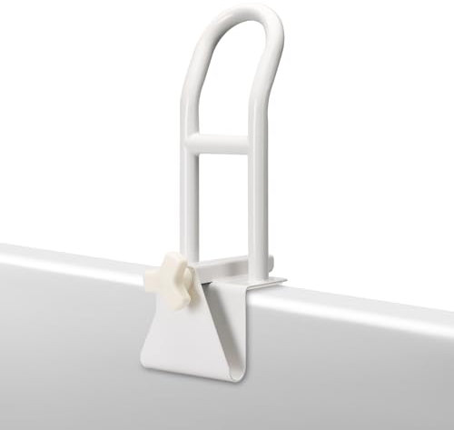 REAQER Badewannen Einstiegshilfe für Senioren,Badewanneneinstiegshilfe Griffstange für Wannen Rand bis 130 kg belastbare Befestigung ohne Bohren