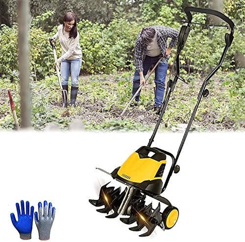 Garden Gear Motoazada eléctrica para jardín, Cultivador eléctrico de bajo ruido de 2400 W, Ancho de labranza de 45 cm, Profundidad de trabajo de 22 cm, Velocidad de 420 rpm, Cultivador y Rotavat