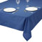 unendlich schoen - Tischdecke aus 100% Baumwolle, Beste Qualität in modernem Design, Tischtuch Maritim-Hanseatischer Look, faltenfreies Fallen (140 x 180 cm, blau)