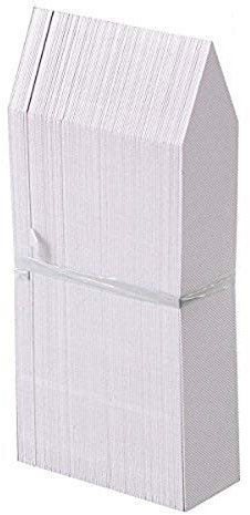 Miya Lot de 300 étiquettes pour plantes en plastique blanc - Étiquettes pour plantes - Résistantes aux intempéries - Étiquettes pour plantes (XL 2,5 cm x 15 cm)