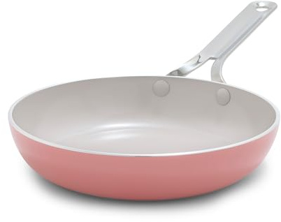 GreenPan Nova 8” Frying Pan Skillet, Healthy Ceramic Nonstick, PFAS-Free, Induction Suitable, Dishwasher and Oven Safe, Coral