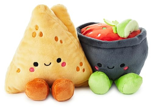 Hallmark Better Together Nacho and Salsa Plush Pair, Set of 2 | Soft Polyester, Weighted Body & Feet, Embedded Magnets, Easy to Clean, Great for Birthdays, Valentine’s Day, Anniversaries