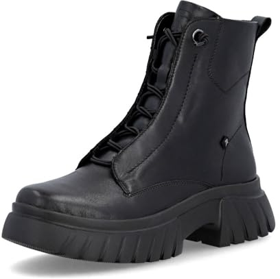 Rieker Damen Klassische Stiefeletten W1879, Frauen Stiefeletten, Lose Einlage,uebergangsschuhe,uebergangsstiefel,Boots,Schwarz (00),40 EU / 6.5 UK