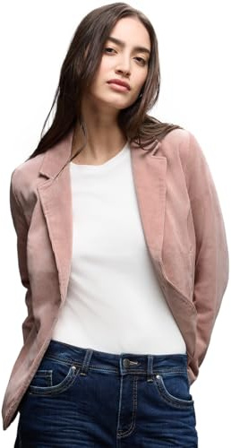 Street One Blazer en velours côtelé rose délavé 42