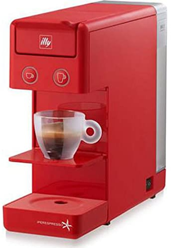 illy Macchina da Caffè a Capsule Iperespresso Y3, Rosso