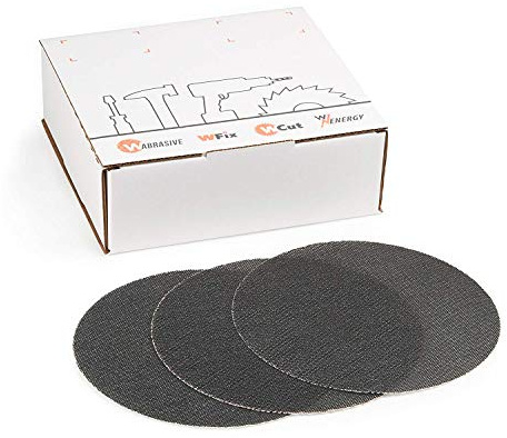 Schleifscheiben 225 Klett 100 | Schleifgitter ø 225 mm Klett Körnung 100 | Ideal für Deckenschleifer, Trockenbauschleifer und Tellerschleifer