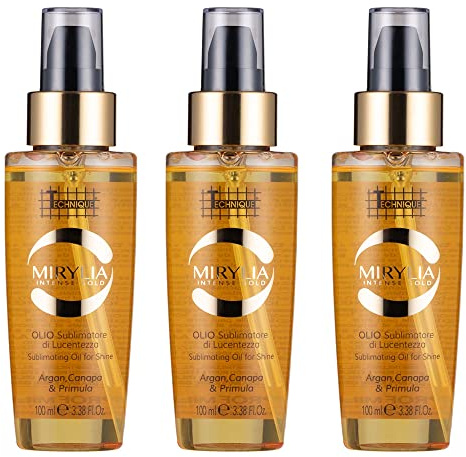 Mirylia-Öl für Glanz, verhindert Risse und doppelte Spitzen, 3 Flaschen à 100 ml