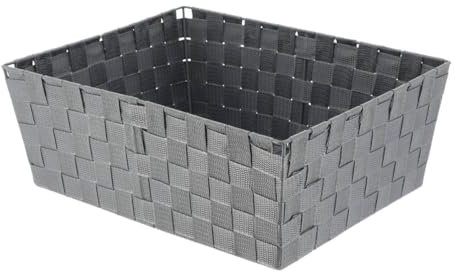 Tendance - Paniere dressing polyester h15xl31,5xp39cm - gris