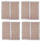 Easnea 4pcs Blank Latch Hook Rug Kits 43x43cm Latch Hook Rug Canvas DIY Pillow Case Cushion Cover Making Supplies