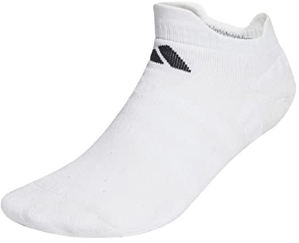 adidas Unisex - Adulto Tennis Low-Cut Cushioned Socks 1 Pair, White/Black, 4.5-6