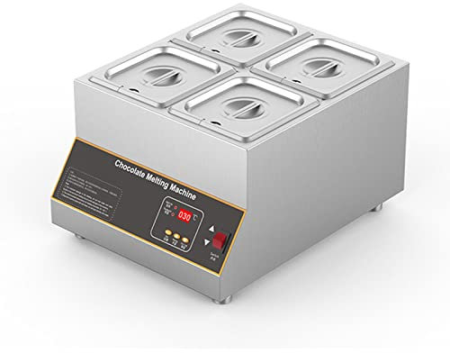 Macchina per temperare il cioccolato Scioglitore di cioccolato Fontana Fonduta di cioccolato Melting Pot Temperatura regolabile utilizzata nella cucina domestica del ristorante 4 crogioli