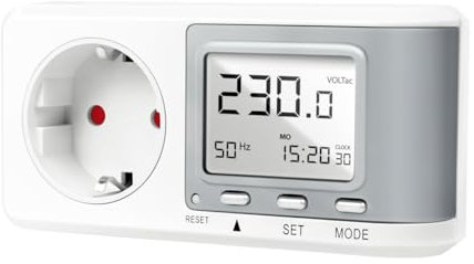 LogiLink EM0005 Energiekosten-Messgerät mit CO2-Emissionsberechnung, Weiß