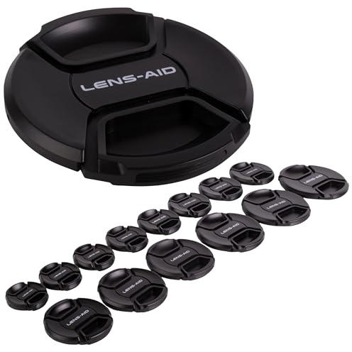 Lens-Aid Bouchon d'objectif d'appareil Photo : Capuchon de Rechange Compatible avec Canon, Nikon, Fujifilm, Olympus, Sony, Panasonic, Pentax, etc.