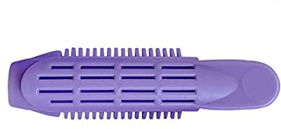 Lot de 4 clips de racine de cheveux mobiles en plastique à rouleau ondulé pour fille Violet
