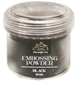 Stamperia WY09 Embossing Powder, Black, 4 x 0,5 x 4 cm