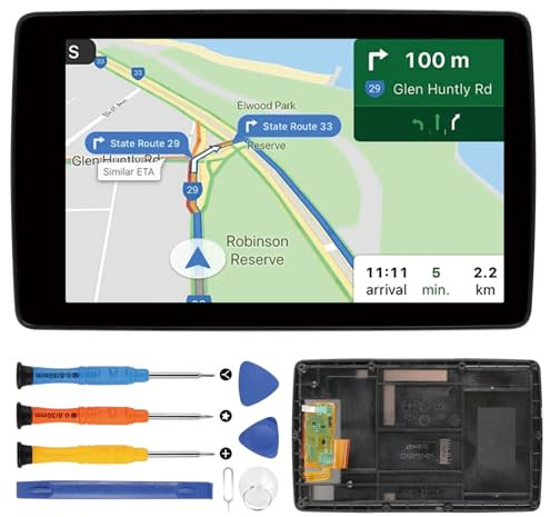 per BMW Motorrad Navigator VI 6 LCD Schermo per BMW Motorrad Navigator VI Navigator 6 Motorcycle LCD Display Touch Screen Digitazer Sostituzione Schermo, Nero con Cornice (Version A)