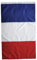 Drapeau français couleurs vives drapeau national français de jardin résistant à la fondu avec œillets 60x90 cm