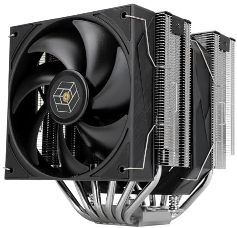 TR-Thermalright Royal Pretor 130 CPU-kylare, dubbeltorn med 6 värmeledningsrör, dubbla PWM-fläktar, mattstruket lock, för AM5/AM4, Intel LGA1851/1700/1150/1151/1200