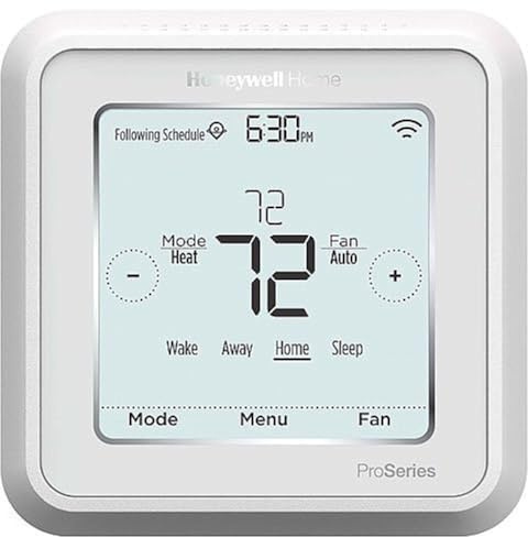 Honeywell TH6220WF2006/U Lyric T6 Pro Wi-Fi Programmable Thermostat with Stages Up to 2 Heat/1 Cool Heat Pump or 2 Heat/2 Cool Conventional