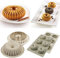 Silikomart Mini Raggio Set 2 stampi in Silicone per Dolci, Grigio