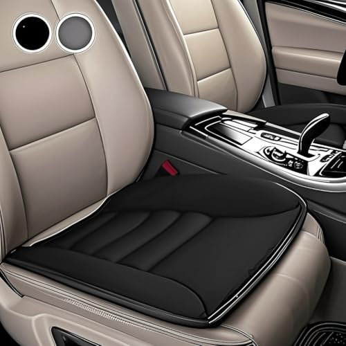 Big Ant Orthopädisches Autositzkissen Fahrersitz - Memory Foam Sitzauflage EXTRA DÜNN & ATMUNGSAKTIV für Auto, Bürostuhl, PC-Stuhl - rutschfest, 50x40cm (1 Stück)