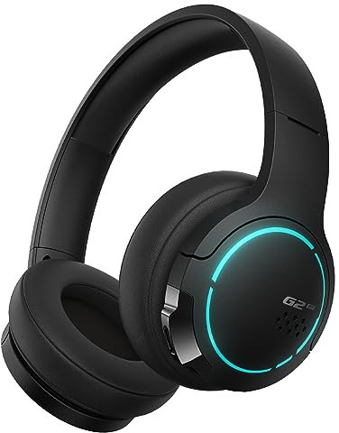 Edifier Hecate G2BT Gaming-Headset, kabellose Bluetooth 5.2-Kopfhörer mit 40-mm-Treiber, leichte Over-Ear-Kopfhörer mit Geräuschunterdrückung und weichen Ohrenschützern