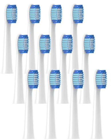 12 Pcs Generisch Ersatzbürstenköpfe kompatibel für Oralb Pulsonic Clean, Ersatzbürstenköpfe for braun oralb Pulsonic Slim