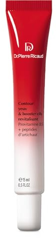 Dr Pierre Ricaud Contour Yeux & Booster Cils Revitalisant - Crème pour le contour des yeux à la Provitamine B5 et aux Peptides d'Artichaut - Soin visage pour Femme - Soin Anti-Age - 15ml