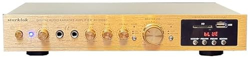 5 1 Bluetooth-surroundljudförstärkare för Hifi Led USB AV Power Surround 298Bt högupplöst spelare bil subwoofer guld